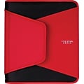 Five Star Tech 1 1/2 3-Ring Zipper Binders, Red (72206)