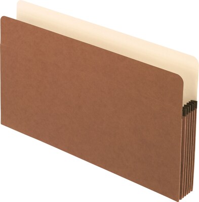 Pendaflex Earthwise File Pocket, 5.24" Expansion, Legal Size, Redrope, 10/Box (PFX E1536G)