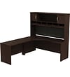 Bush Business Westfield 72W LH Corner L-Desk with 72W 2-Door Hutch; Mocha Cherry, Installed