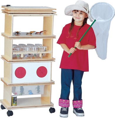 Jonti-Craft 6 Piece Set Mobile Science Lab System, Birch, 43H x 20W x 12D