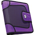 Case It 2 3-Ring Zipper Binders, Purple (S-816 PUR)