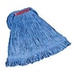 Rubbermaid Commercial Products Super Stitch 24 oz. Blend Wet Mop, 1" Headband, Blue, 6/Carton (FGD21306BL00)