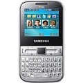 Samsung Ch@t 322 Unlocked GSM Dual-SIM Phone, Silver