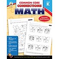 Carson-Dellosa Common Core Connections Math Workbook, Grade K, Ages 5-6, 96 Pages