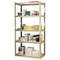 Tennsco Commercial Shelving Unit, Supports 1,000 lbs. per Shelf, Sand, 72"H x 36"W x 18 1/2"D