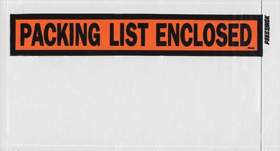 Laddawn Packing List Envelopes , 5.5 x 10, Orange, 1000/Case (3883)