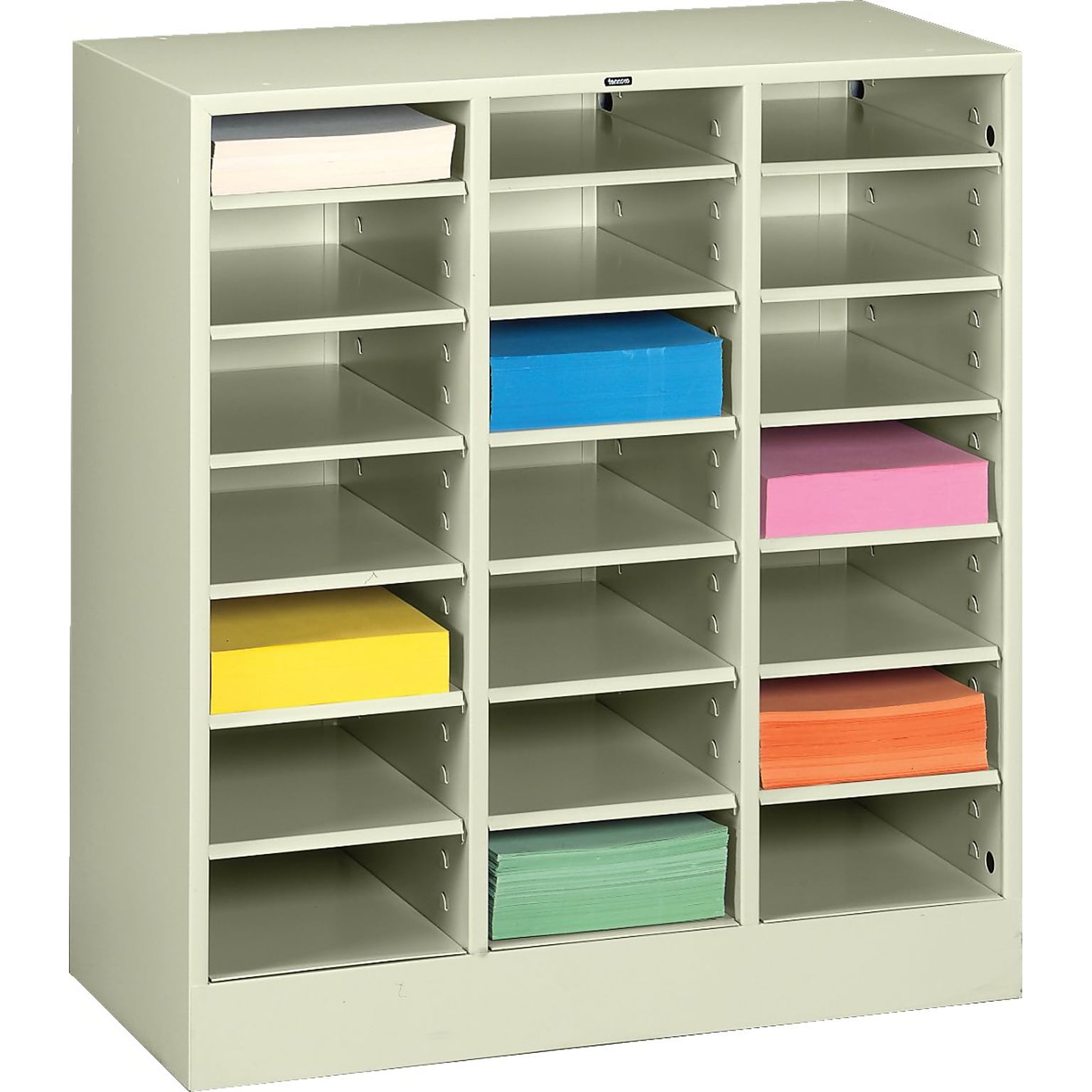 Tennsco 21-Compartment Literature Organizers, 30.6, Putty (TNN-5075PY)