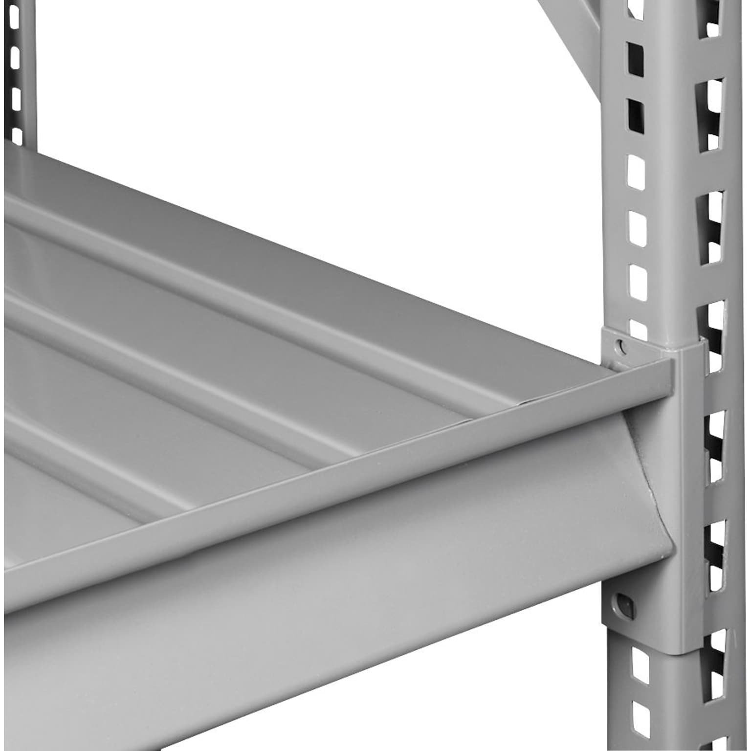 Tennsco Corrugated Steel Decking Shelf, Supports 3,800 lb., Medium Grey, 60W x 24 (DTNN-BSD-6024)