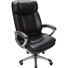 Serta Big & Tall Ergonomic Faux Leather Executive Big & Tall Chair, 350 lb. Capacity, Black (43675OS