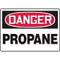 Accuform 7" x 10" Aluminum Safety Sign "DANGER PROPANE", Red/Black On White (MCHL083VA)