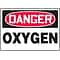 Accuform 7 x 10 Adhesive Vinyl Safety Sign DANGER OXYGEN, Red/Black On White (MCHL168VS)