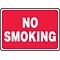 Accuform 7 x 10 Adhesive Vinyl Smoking Control Sign NO SMOKING, White On Red (MSMK423VS)