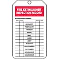 Accuform Signs 5 3/4 x 3 1/4 PF-Cardstock Fire Inspection Tag TO FIRE.., Red On White