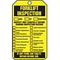 Accuform 5 3/4" x 3 1/4" PF-Cardstock Status Tags "FORKLIFT..", Black On Yellow, 25/Pack (TRS305CTP)