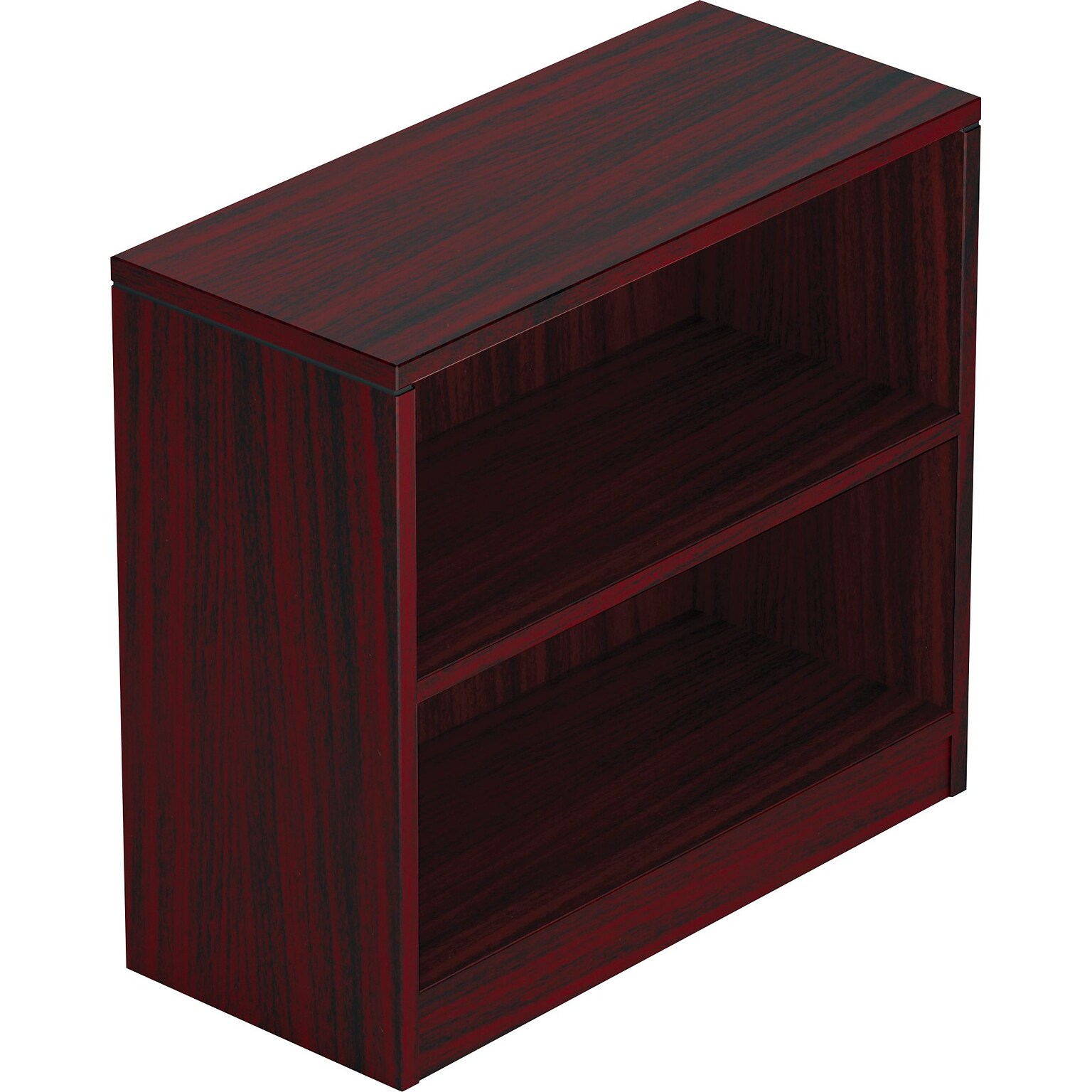 GIS Superior Laminate 30 1 Shelf Bookcase, American Mahogany, 32Wx14Dx30H