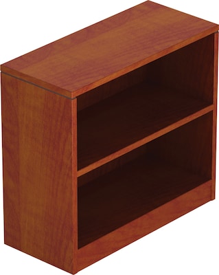 Offices To Go Superior Laminate Bookcase, American Dark Cherry, 1 Shelf, 30H