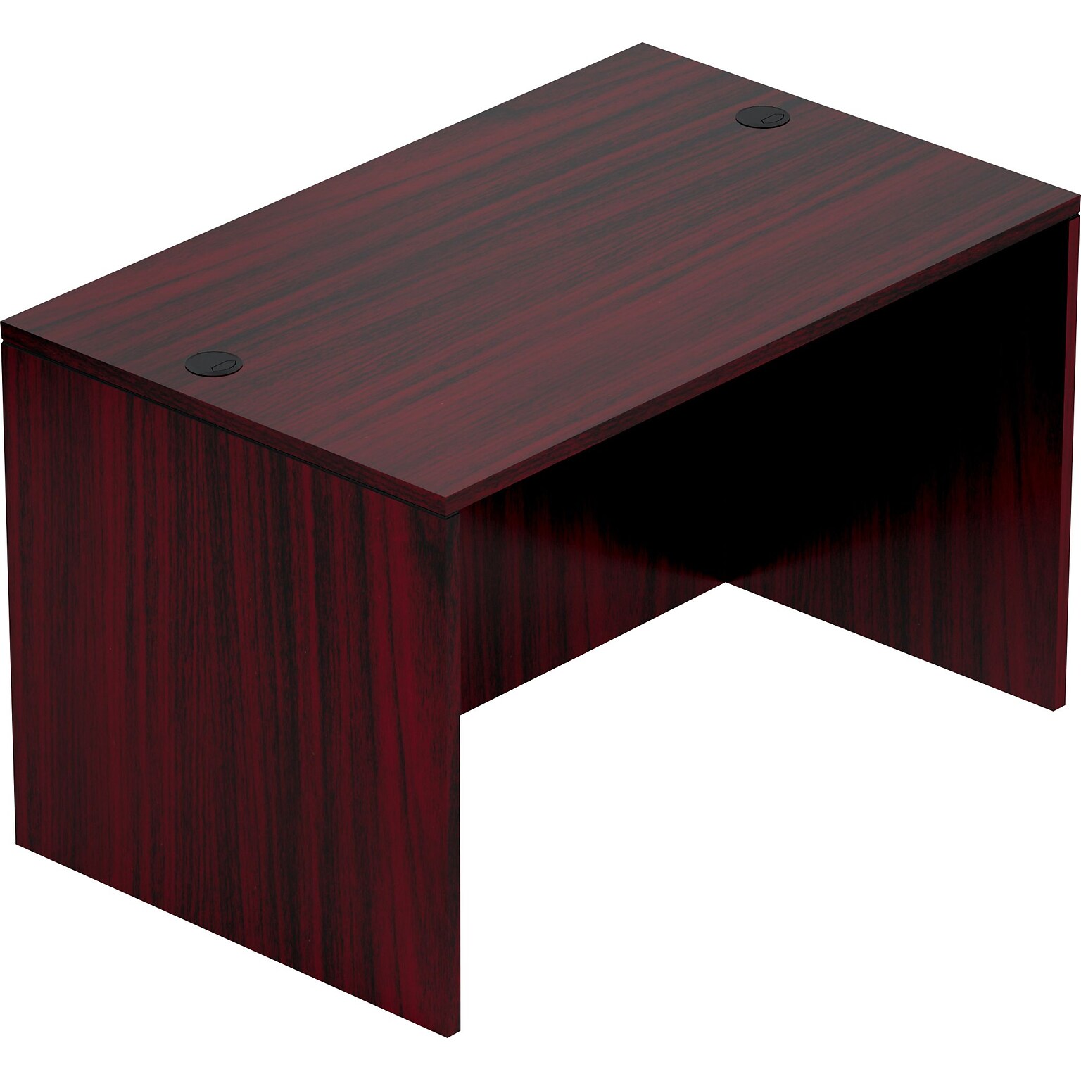 GIS Superior 48 W Computer Desk Shell, American Mahogany (TDSL4830DS-AML)