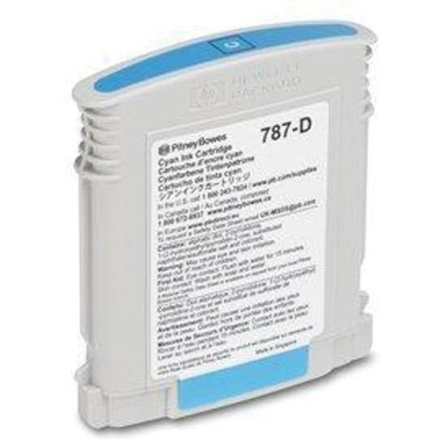 Pitney Bowes 787-D Cyan Standard Yield Ink Cartridge