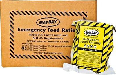 Mayday Industries Emergency Food Ration 1200 Calorie Food Bar, 36/Box (73511)