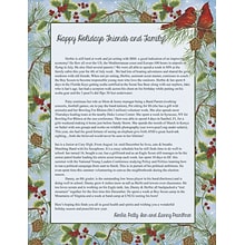 Great Papers Holiday Stationery Cardinal With Pine, 80/Count (2011353)