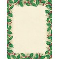 Great Papers® Holiday Stationery Dancing Holly, 80/Count