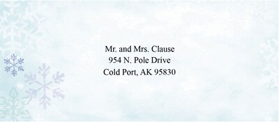 Great Papers® Holiday Card Envelopes Snowy Flakes , 40/Count
