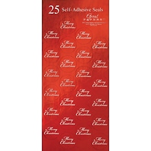 Great Papers® Holiday Seals Red Merry Christmas, 50/Count (2011624PK2)
