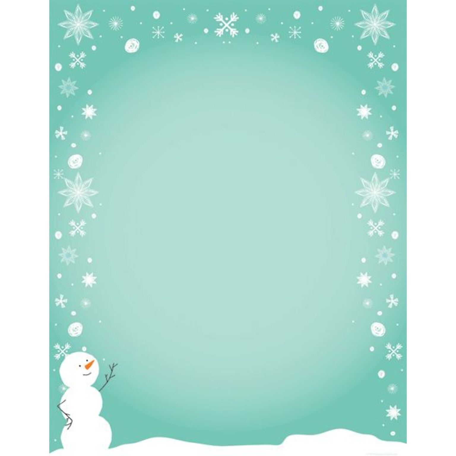 Great Papers® Silly Snowman Letterhead, 80/Pack