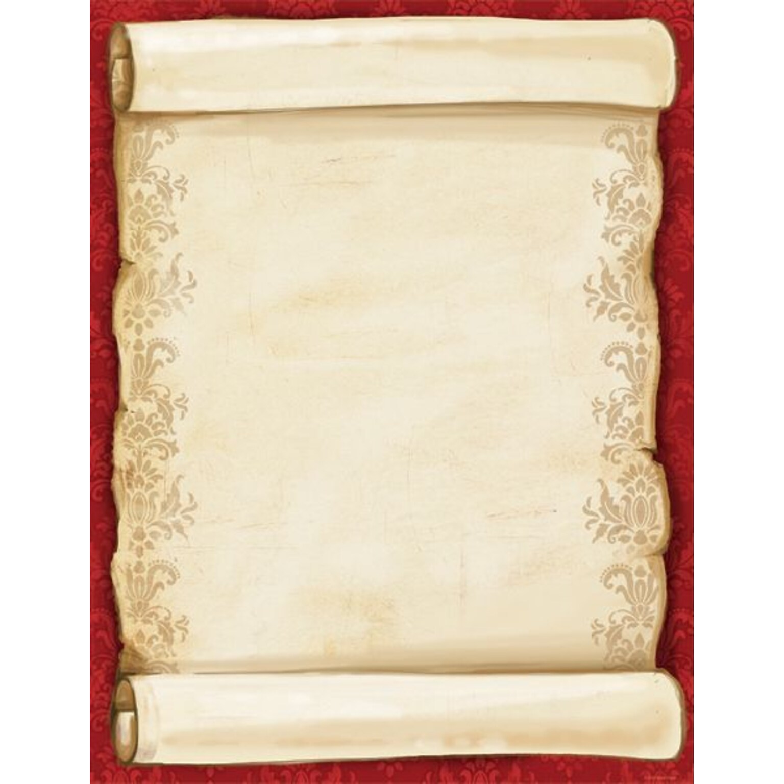 Great Papers® Holiday Stationery Christmas Scroll, 80/Count