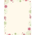 Great Papers! Holiday Stationery Red And Green Flakes  , 80/Count (2013259)