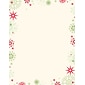 Great Papers! Holiday Stationery Red And Green Flakes  , 80/Count