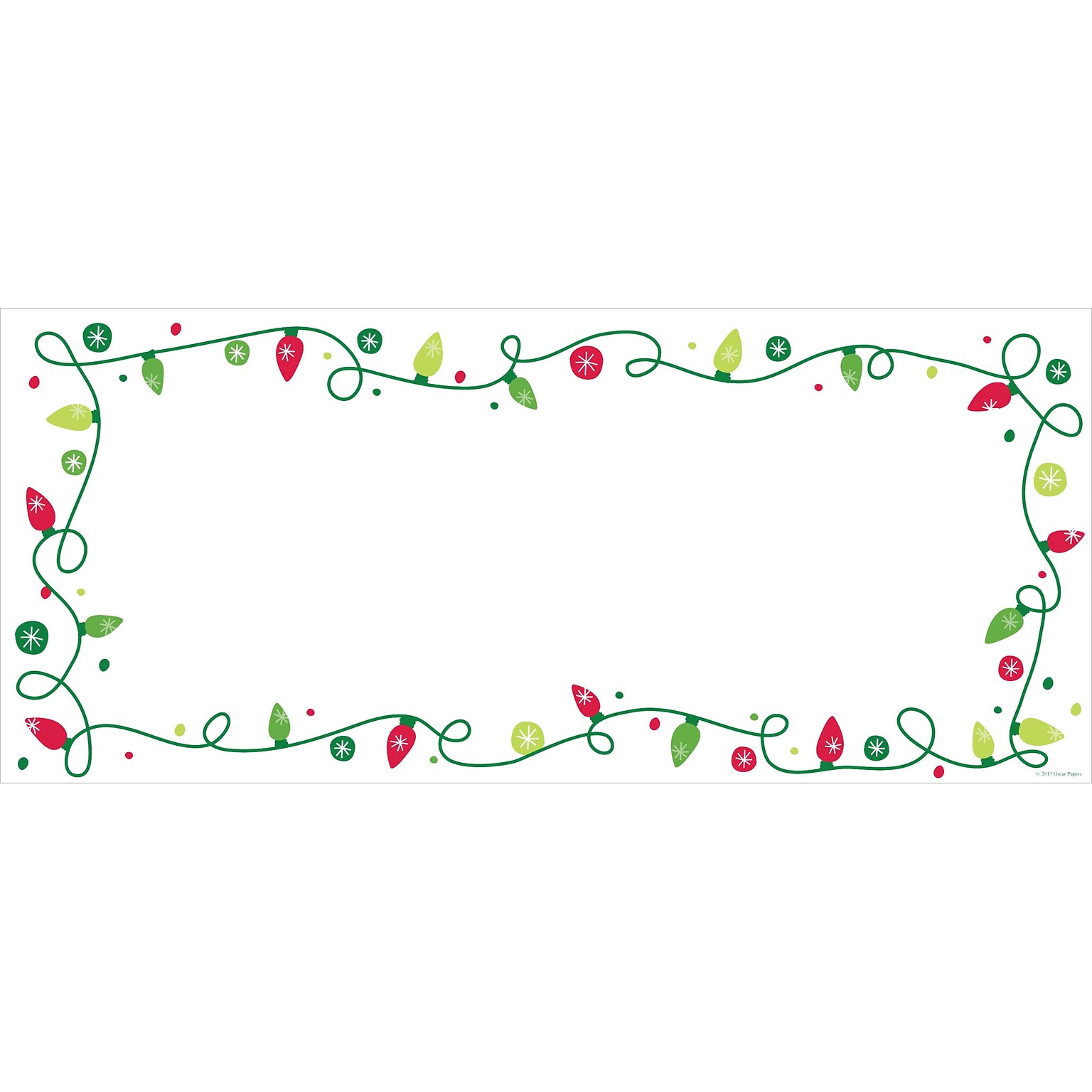 Great Papers® Holiday Card Envelopes String Of Lights Elope, 40/Count