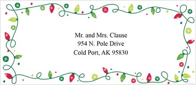 Great Papers® Holiday Card Envelopes String Of Lights Elope, 40/Count