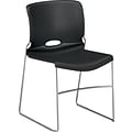 HON Olson High-Density Stacking Chair, Onyx Shell (HON4041ON)
