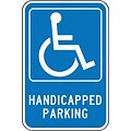 Accuform Reflective HANDICAPPED PARKING Parking Sign, 18 x 12, Aluminum (FRA227RA)