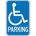 Accuform Reflective RESERVED HANDICAPPED Parking Sign, 18 x 12, Aluminum (FRA232RA)
