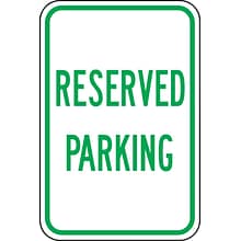 Accuform Reflective RESERVED PARKING Parking Sign, 18 x 12, Aluminum (FRP206RA)