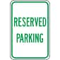 Accuform Reflective "RESERVED PARKING" Parking Sign, 18" x 12", Aluminum (FRP206RA)