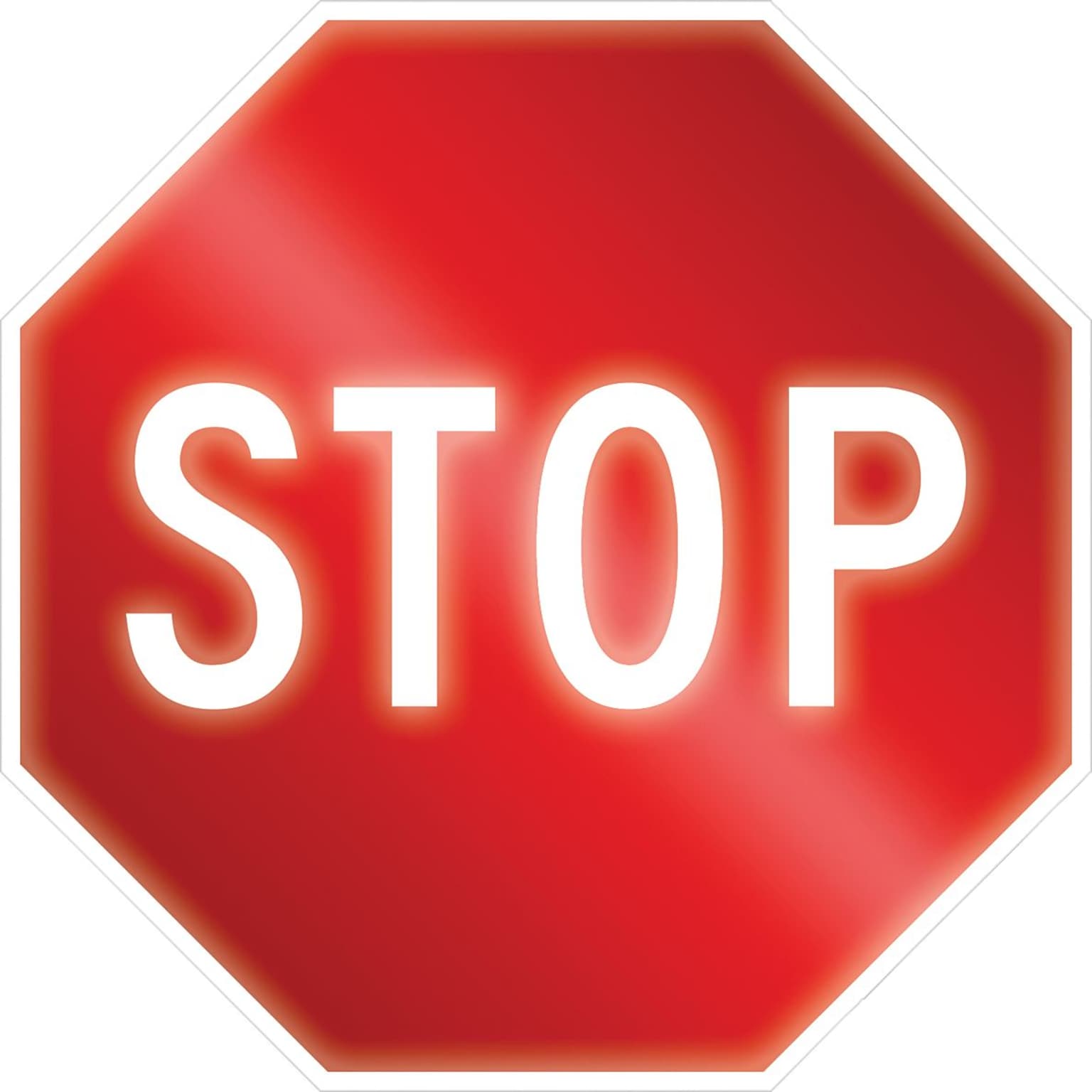 Accuform Prismatic Reflective STOP Regulatory Traffic Sign, 18 x 18, Aluminum (FRR012)