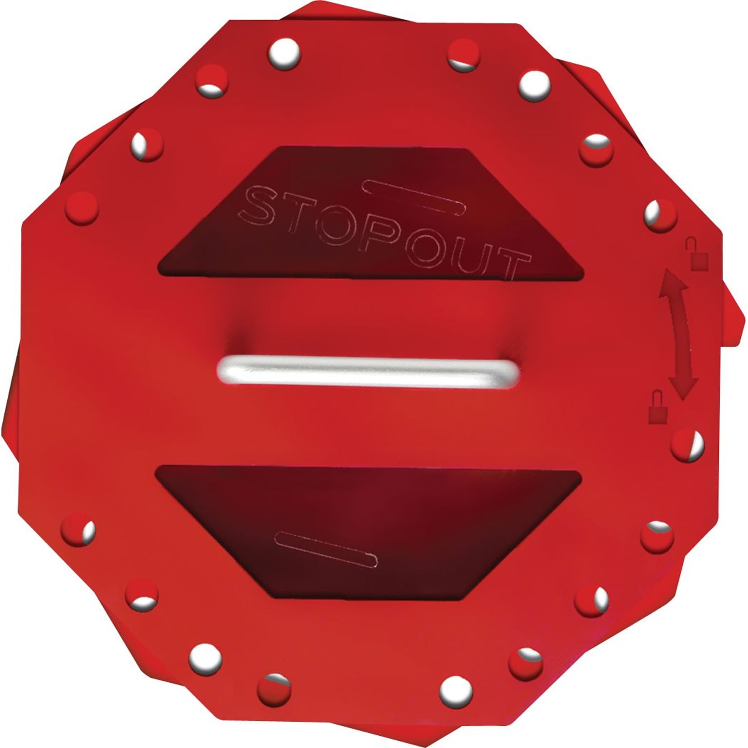 Accuform STOPOUT Look n Stop Plastic Compact Group Lock Box, Red (KCC620)