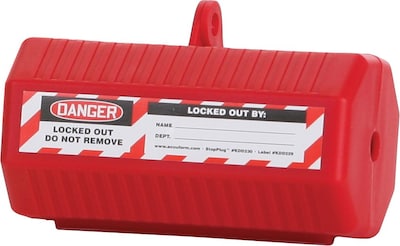 Accuform STOPOUT StopPlug Multi Plug Lockout, Red (KDD230)