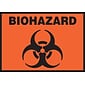 Accuform 3 1/2" x 5" Adhesive Vinyl Safety Label "BIOHAZARD", Black On Orange, 5/Pack (LBHZ506VSP)