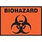 Accuform 3 1/2 x 5 Adhesive Vinyl Safety Label BIOHAZARD, Black On Orange, 5/Pack (LBHZ506VSP)