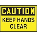 Accuform Signs® 3 1/2 x 5 Adhesive Vinyl Safety Label CAUTION KEEP HA.., Black On Yellow, 5/Pack