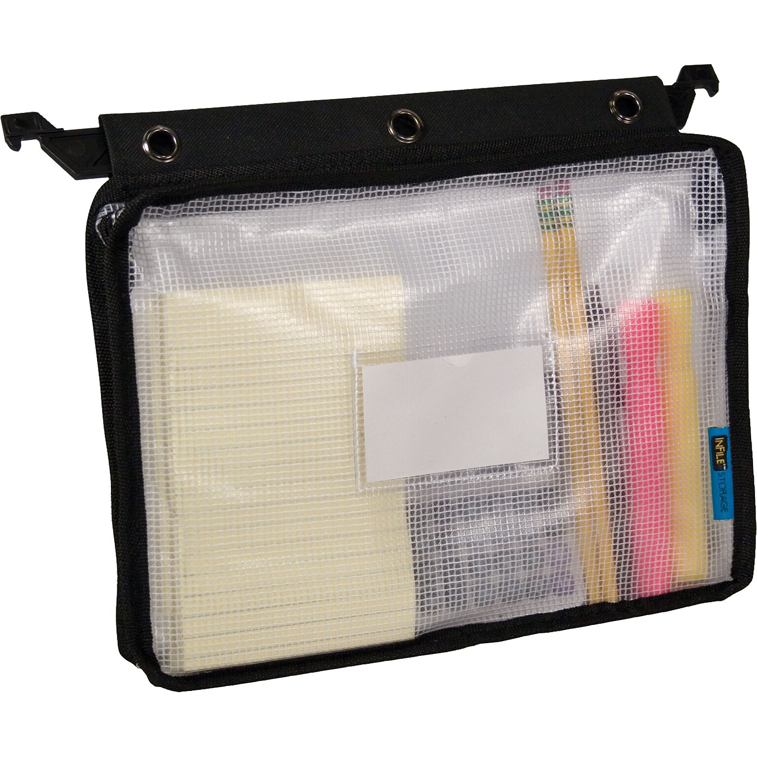 Advantus Mesh Binder Pocket, Black (50904)