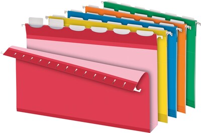 Pendaflex Ready-Tab Reinforced Recycled Hanging File Folder, 2 Expansion, 5-Tab Tab, Legal Size, As