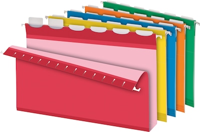 Pendaflex Ready-Tab Reinforced Recycled Hanging File Folder, 2 Expansion, 5-Tab Tab, Legal Size, As