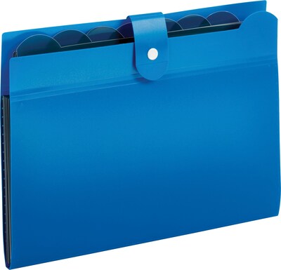 Globe-Weis® 7 Pocket Expanding Files, Blue