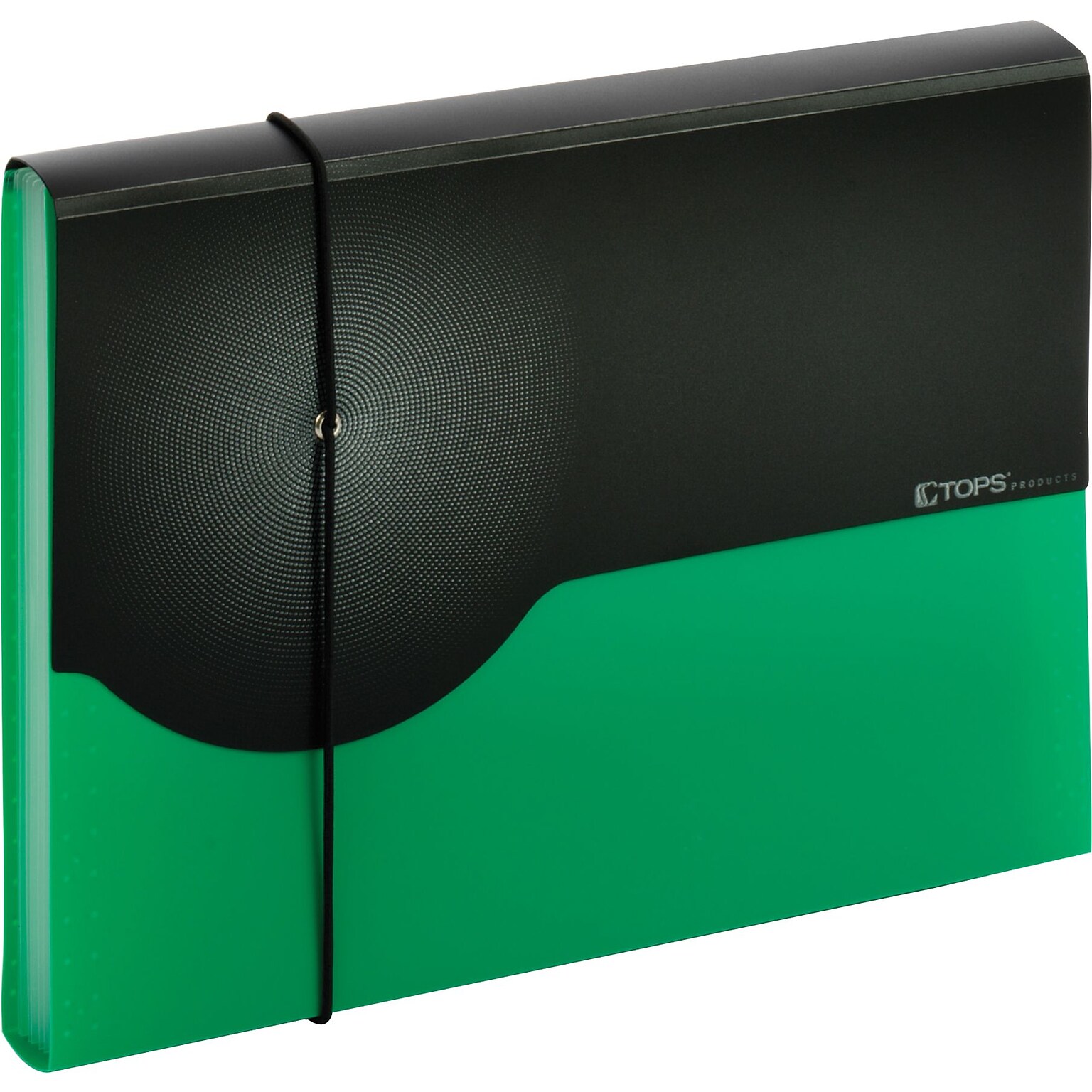 Globe-Weis® 7 Pocket Poly Expanding File, Letter, Green
