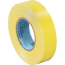 Tape Logic™ 3/4(W) x 20 yds(L) Vinyl Electrical Tape, Yellow, 10/Pack